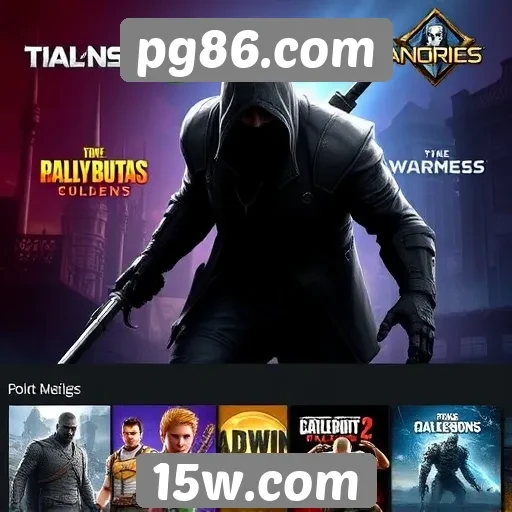 Catálogo de jogos disponíveis em pg86 com destaque